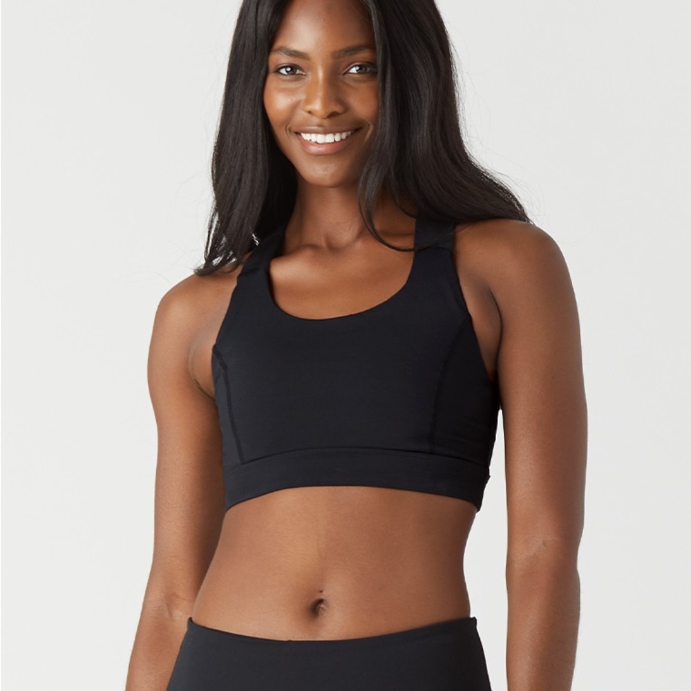NWT Glyder Full Force Sports Bra Black Size Medium